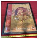 Buffalo Bill Framed Plexiglass Poster 18 x 22