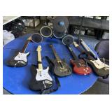 Rock Band Guitar and Drumset