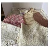 Doileys, Table Runners and Candy Dish