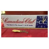 Canadian Club Advertisement Light Up Sign with