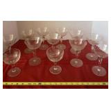 1950ï¿½s Etched Champaign Glasses