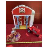 1976 Barbie with Tractor and Sweet Orchard Farm