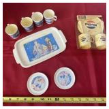 New Pepsi Chilton Globe Plates, Cups and