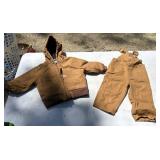 Kids 24m Carhartt Jacket and 18m Bibs