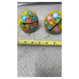 Vintage Lithograph Tin Noisemakers