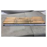 New unfinished wooden stair spindles with