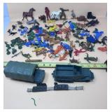 Vtg Plastic Army Men, Cowboys & Indians and more