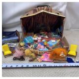 1960s vinyl Troll House cave carrying case