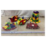 DALJIAFA rainbow jester top hats