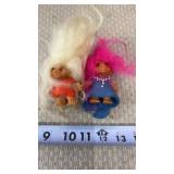 1980s DAM or Russ Berrie troll dolls.