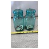 Ball Ideal Blue Mason Jar Bicentennial Eagle Wire