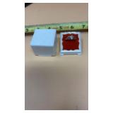Vtg sterling silver cross ring size 5