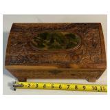 Cedar Keepsake Box with Mirror 11x6x4