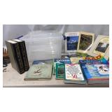 Tote with Lid of Books-see pics for details
