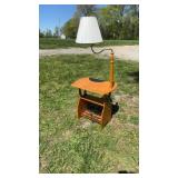 54 inch tall Side Table with Lamp
