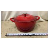 6.5-quart enameled cast iron round Dutch oven in