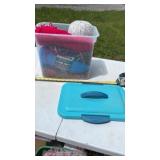 Tote with lid of Yarn