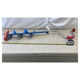StrikeMaster Mora manual ice auger with a