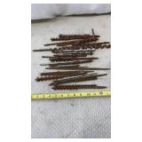 Antique auger drill bits