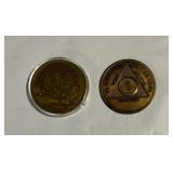 2 Serenity Prayer Tokens