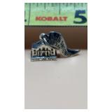 Sterling Silver 3D 20x11x5mm says The Alamo San