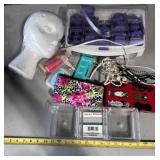 Hot Tools brand hair setter with purple flocked