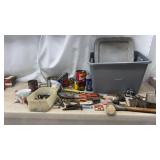 Tote with Lid of Various Tools