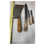 Old Hickory Knives and Cleaver