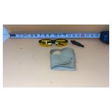 Vtg metal torch tip, Small Leather Bowling Brace,