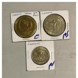 3 Ceasers Tokens