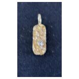 Gold Toned Pendant