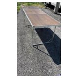 Portable aluminum folding table, 30 x 72 x 28.5