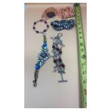 6 various bracelets costume jewelry
