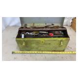 Craftsman Metal toolbox with various tools