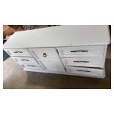 Farmhouse Style Wooden Dresser painted white
