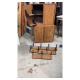 2-TV stand with storage cabinets and extra