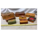 Vtg Wooden Jewelry/Keepsake Boxes