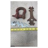 Antique International Harvester 6 way wrench,