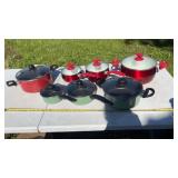 Variety of Pots with Lids-Including T-Fal