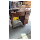 Dressmaker Sewing Machine and Cabinet