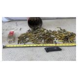 Brass Ammo Casings, Ruger Mark II pistol plastic