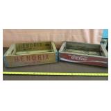 Hendrix Bottling and Coca-Cola Wooden Crates