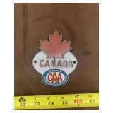 Metal Canadian Automobile Association (CAA) Badge