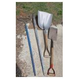 Aluminum Scoop Shovel Brake Hoe Flat Shovel