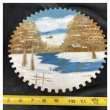 Jean Moore Hand Painted Saw Blade