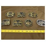 Blaw-Knox Brass and Pewter Belt Buckles