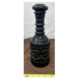 1960s or 1970s Jim Beam Black Glass Decanter. Has