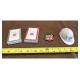 Phillip 66 Playing Cards, Patch and Hard Hat Key