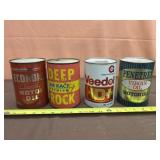 Vintage Motor Oil Cans Veedol and Penetrex is