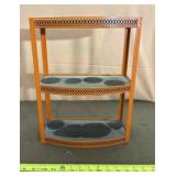 Orange Metal Wall Shelf
